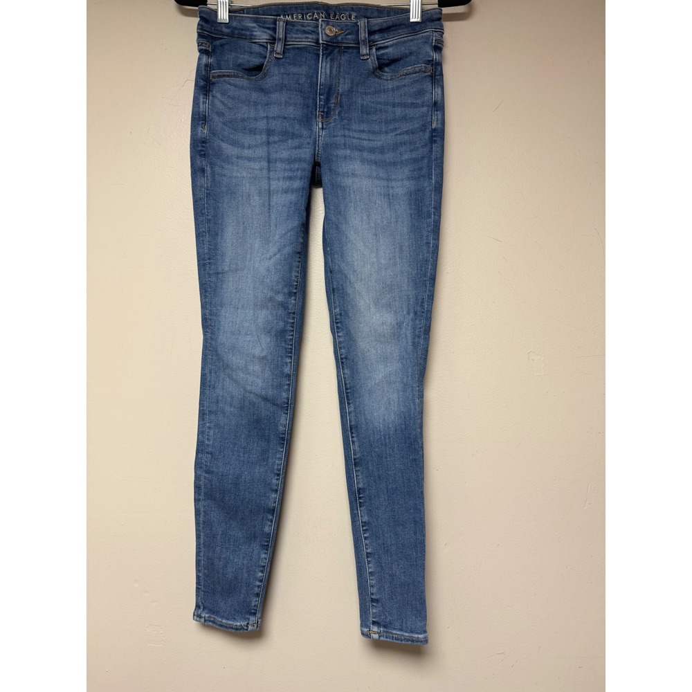 American Eagle Jeggings Womens 6 Regular Blue Excellent Next Level Stretch Jeans